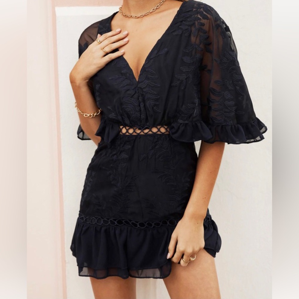 Unique black dress!